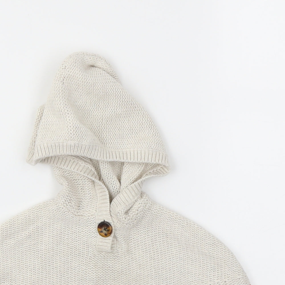 Gap Boys Ivory   Kimono Poncho Size 12-18 Months