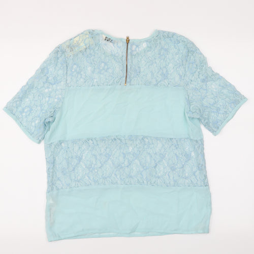 Miss Selfridge Womens Blue   Basic T-Shirt Size 12