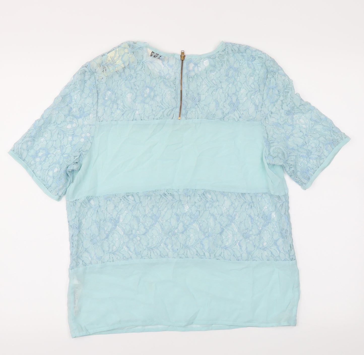 Miss Selfridge Womens Blue   Basic T-Shirt Size 12