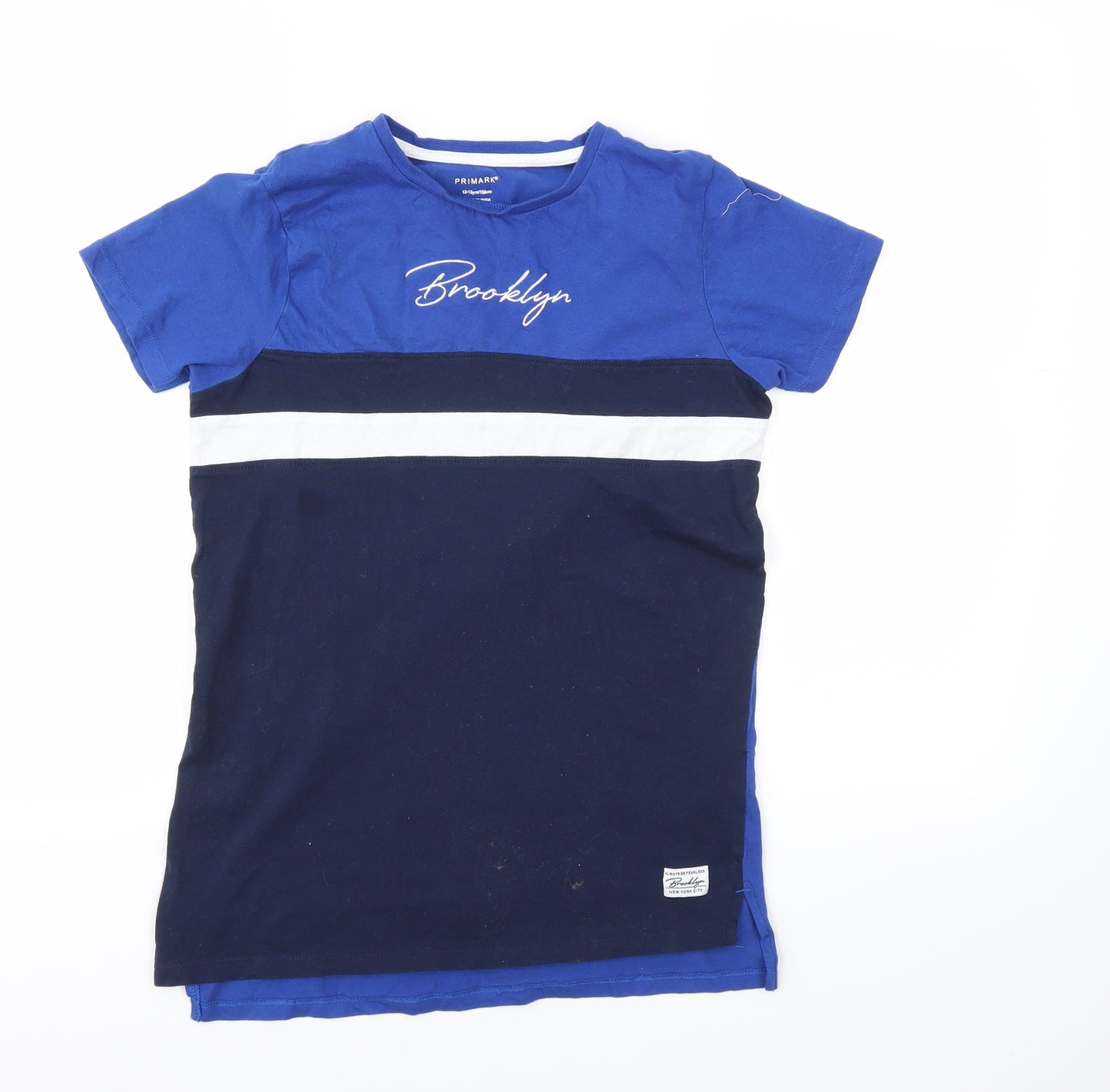 Primark Boys Blue   Basic T-Shirt Size 12-13 Years