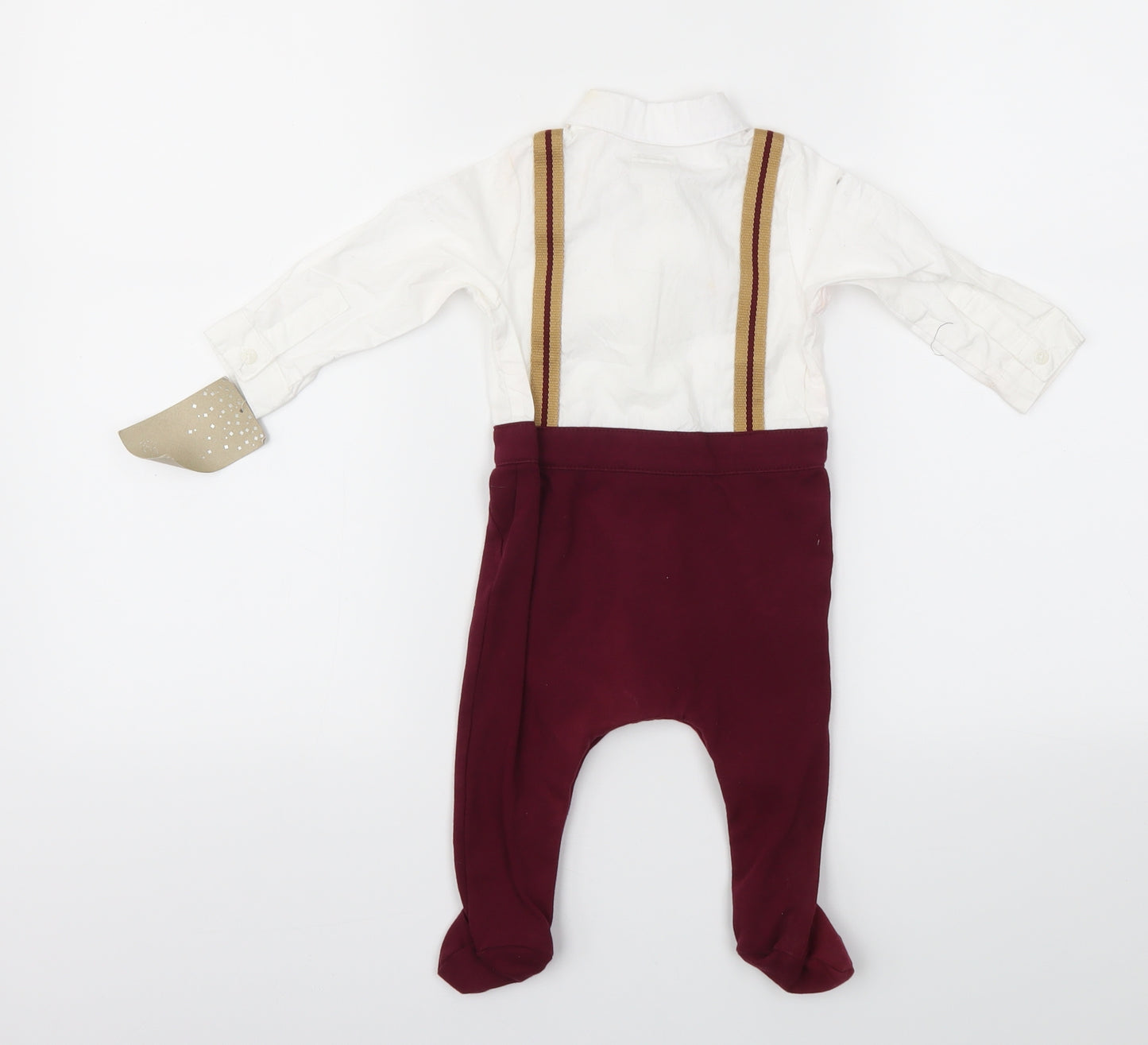 mamas & papas Boys Red   Babygrow One-Piece Size 9-12 Months
