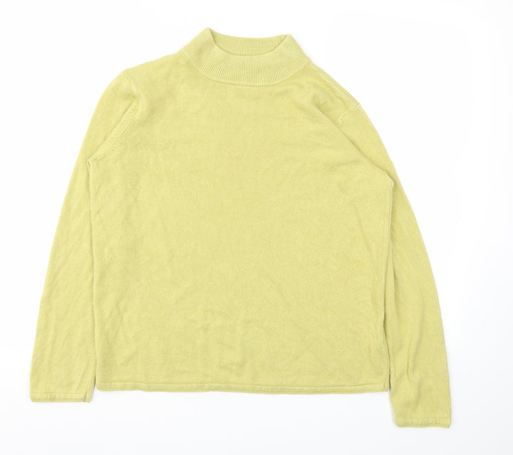 BM Womens Yellow Pullover Jumper Size M