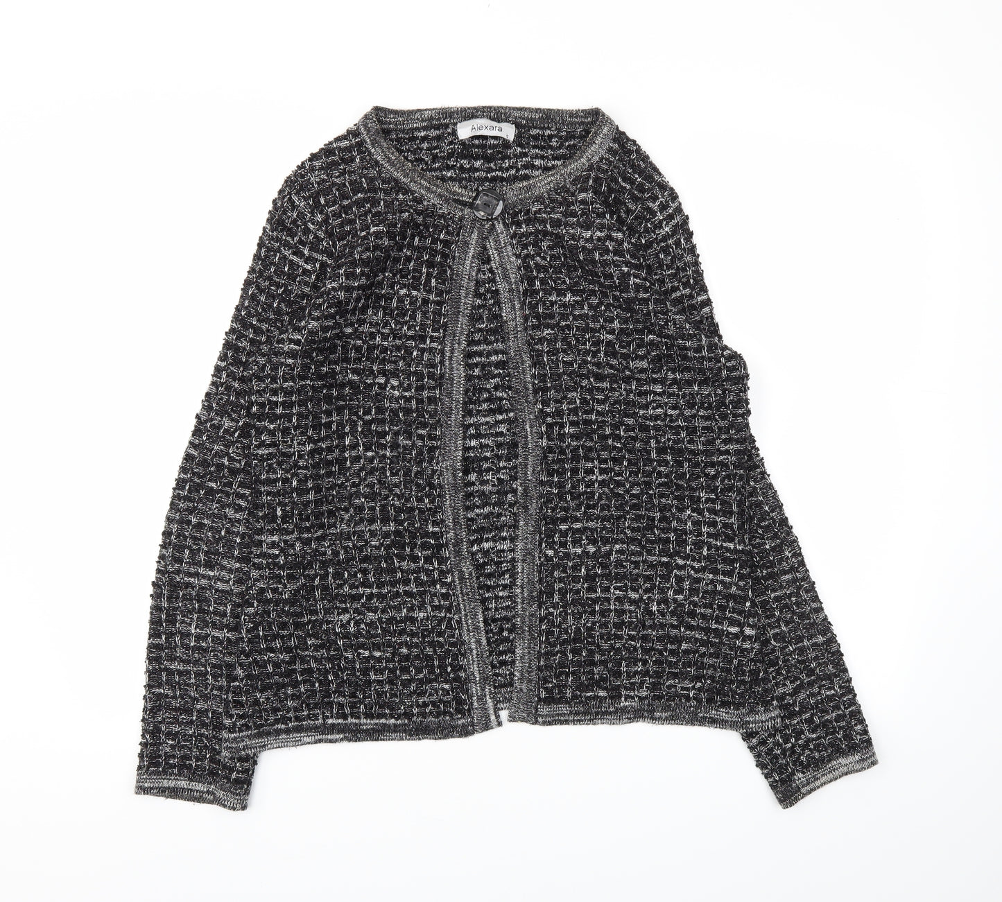 Alexara Womens Black   Cardigan Jumper Size S
