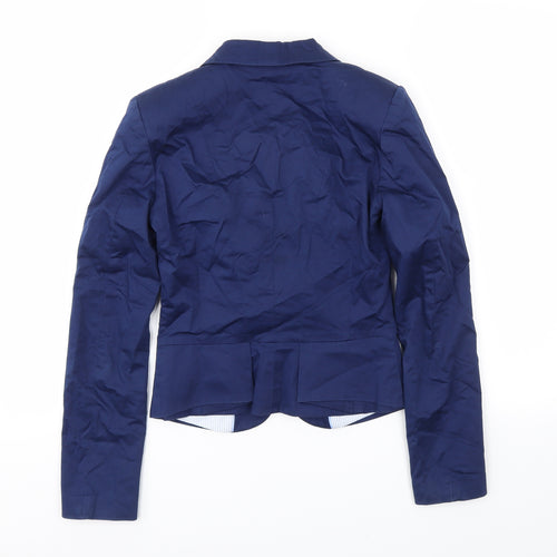 H&M Womens Blue   Jacket Blazer Size S