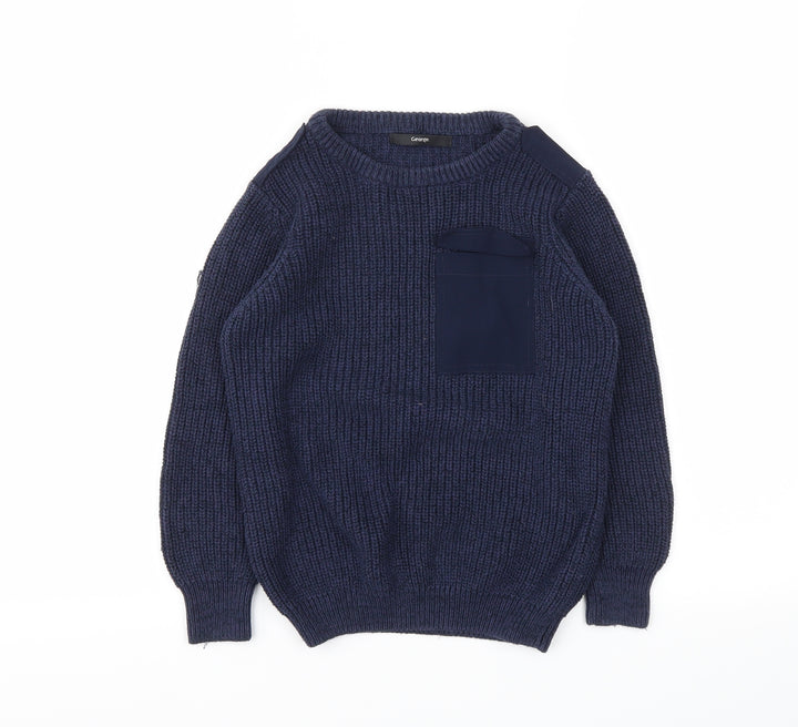 George Boys Blue   Pullover Sweatshirt Size 7-8 Years