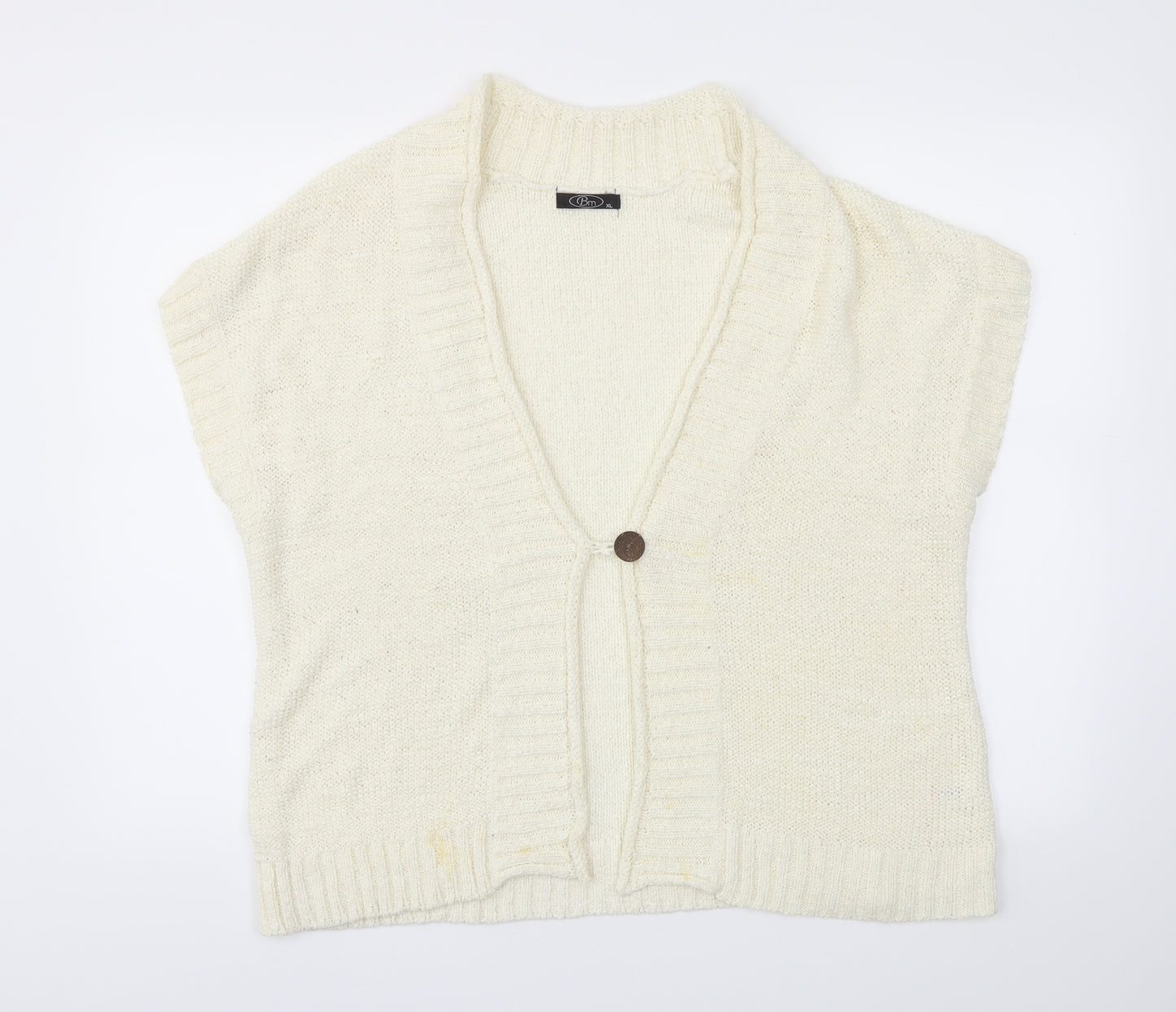 BM Womens Grey   Cardigan Jumper Size XL