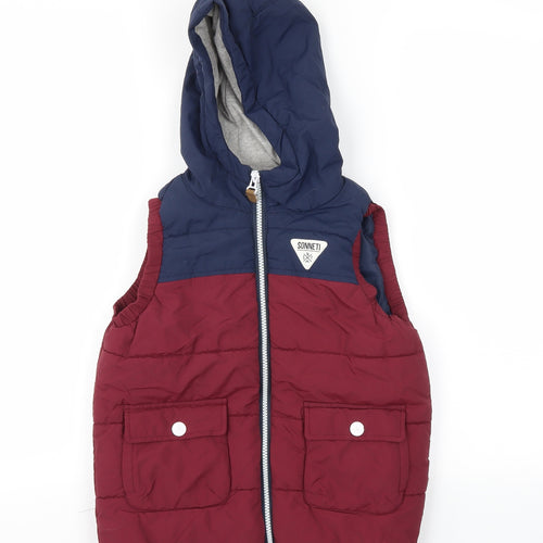 Sonneti Boys Red   Gilet Coat Size 6-7 Years