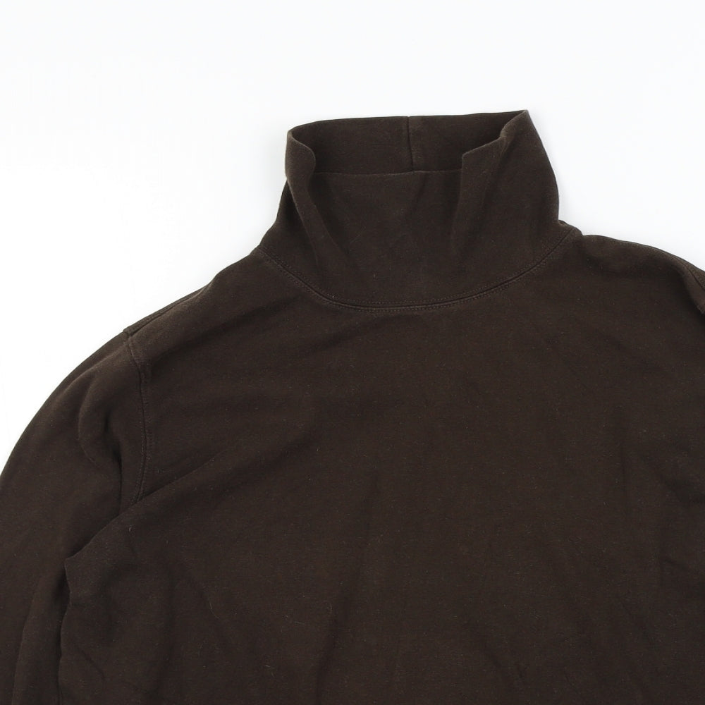 Lands' End Womens Brown   Pullover Jumper Size M