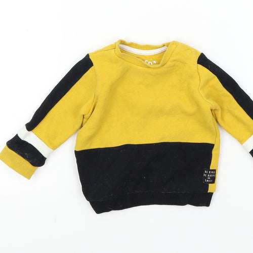 FRED&FLO Baby Yellow   Pullover Jumper Size 3-6 Months