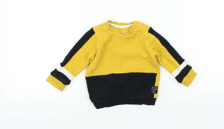 FRED&FLO Baby Yellow Pullover Jumper Size 3-6 Months