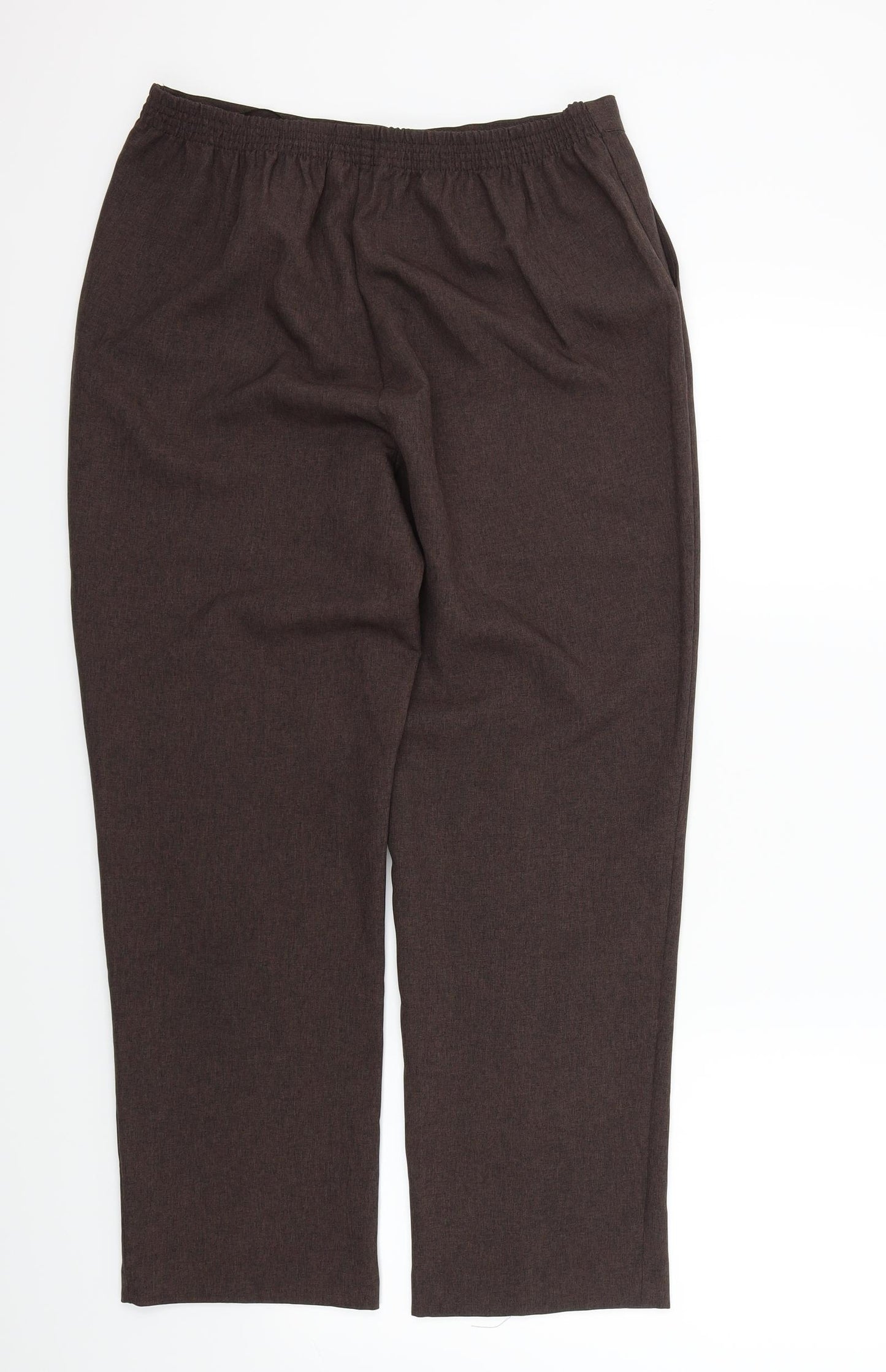 Bonmarché Womens Brown   Trousers  Size 14 L26 in