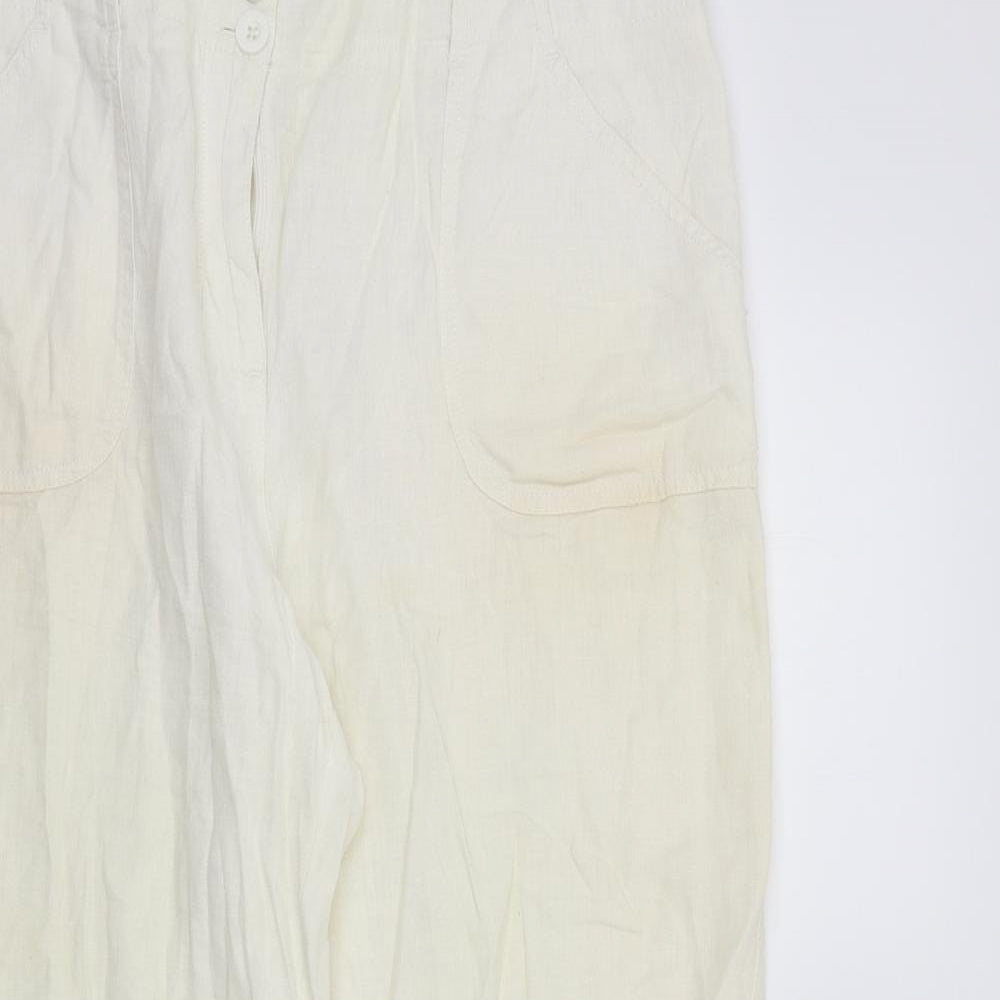 M&S Womens Beige   Trousers  Size 16 L29 in