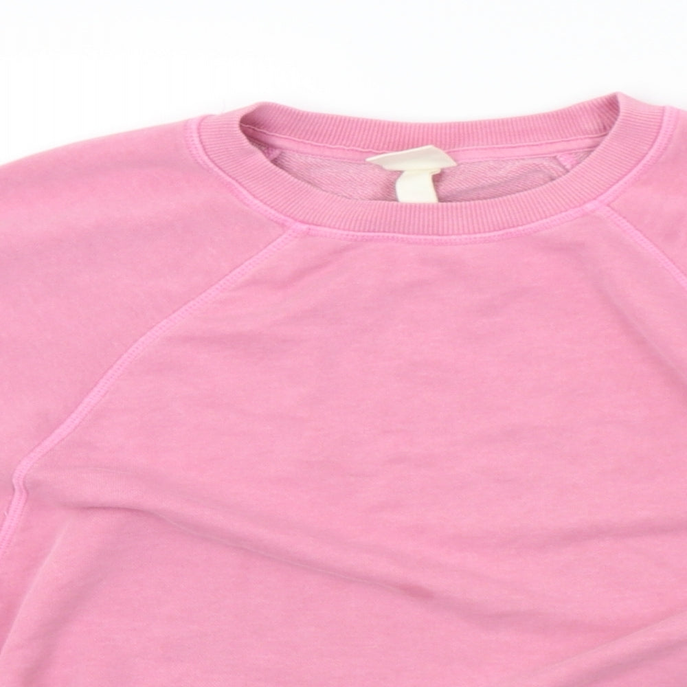 H&M Womens Pink   Pullover Jumper Size M