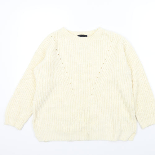 F&F Womens Beige   Pullover Jumper Size 12