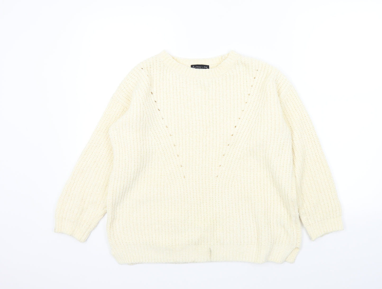 F&F Womens Beige   Pullover Jumper Size 12