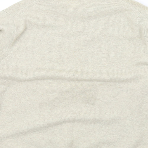 M&S Mens Beige   Henley Jumper Size M