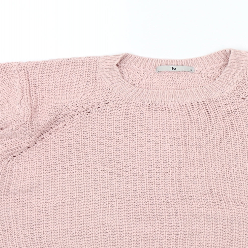 TU Womens Pink   Pullover Jumper Size 16