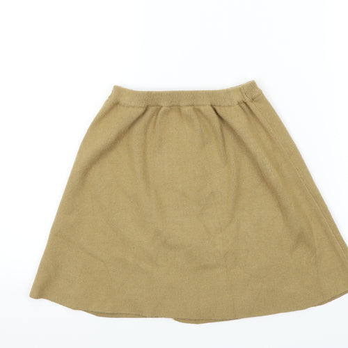 Zara Girls Beige Colourblock  A-Line Skirt Size 11-12 Years