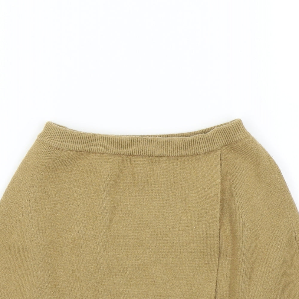 Zara Girls Beige Colourblock  A-Line Skirt Size 11-12 Years
