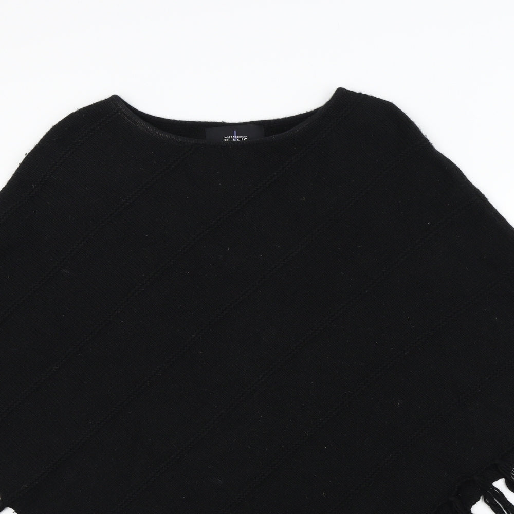 jasperconran Womens Black   Jacket Poncho Size M