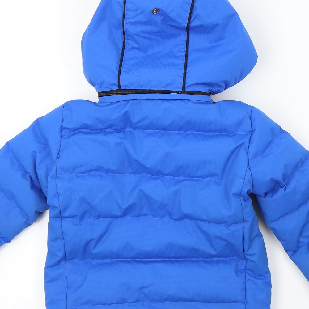 Trespass Boys Blue Colourblock  Basic Coat Coat Size 2-3 Years