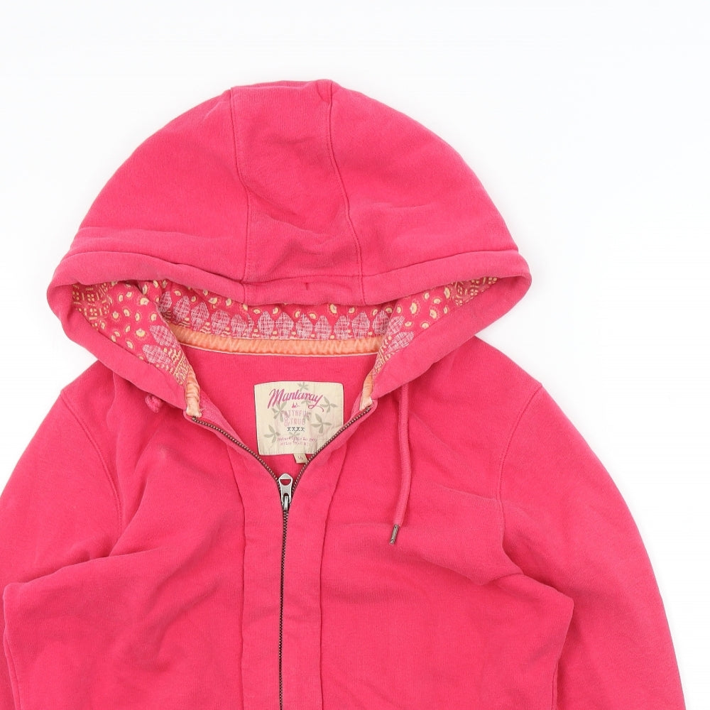MANTARAY PRODUCTS Womens Pink   Full Zip Jumper Size 4XL