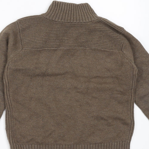Peacocks Boys Brown   Pullover Jumper Size 6 Years