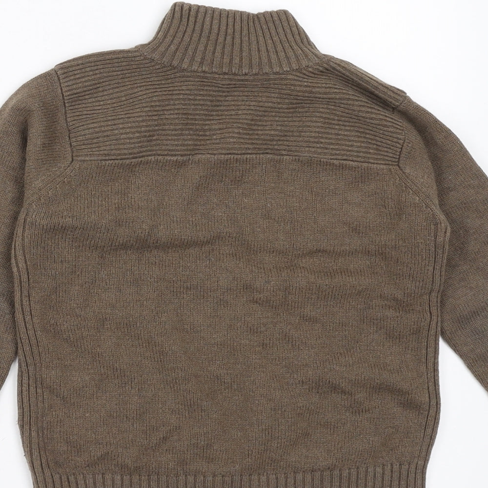 Peacocks Boys Brown   Pullover Jumper Size 6 Years