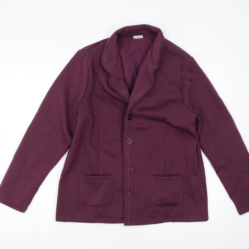 Damart Womens Purple   Cardigan Jumper Size 14