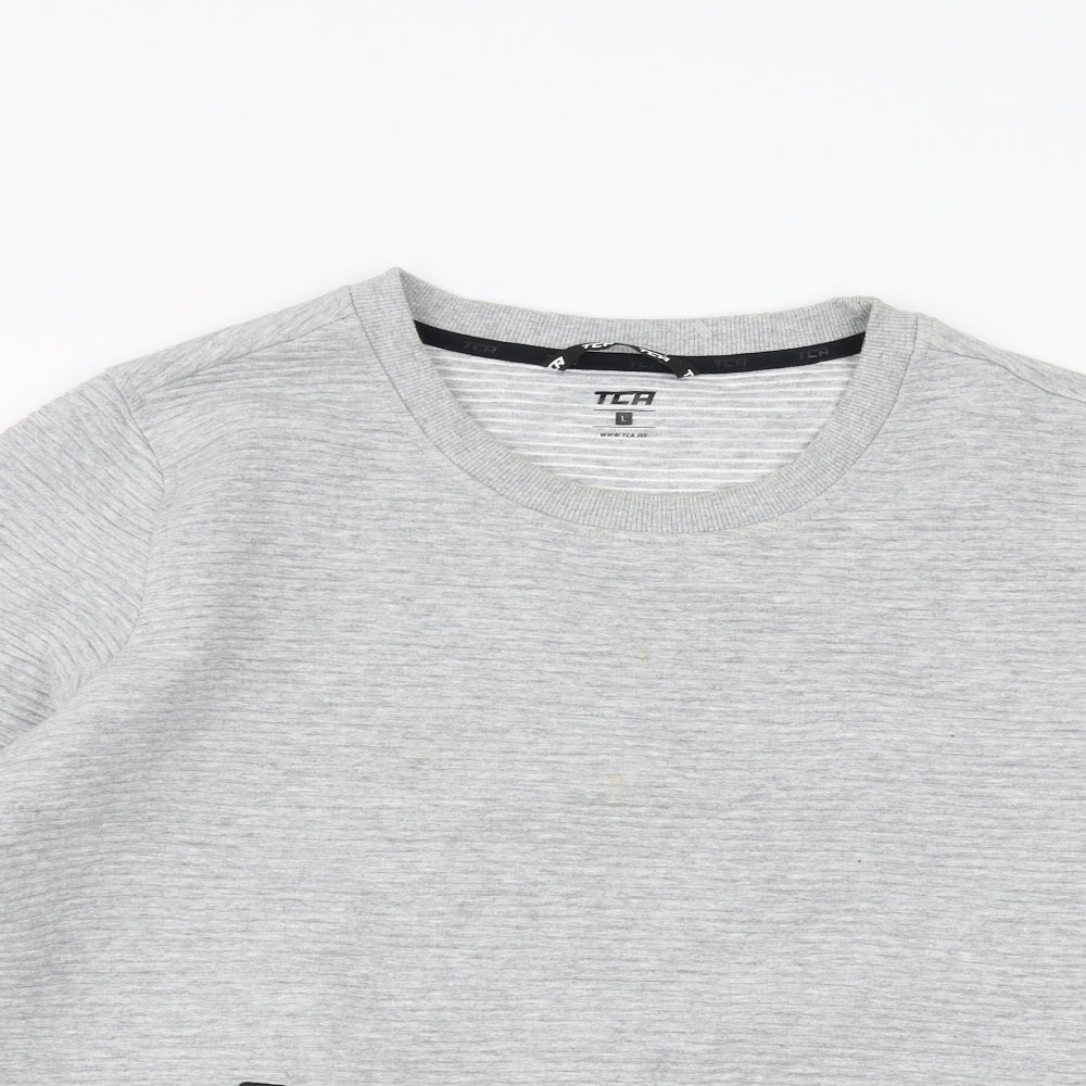 TCA Mens Grey   Pullover Sweatshirt Size L