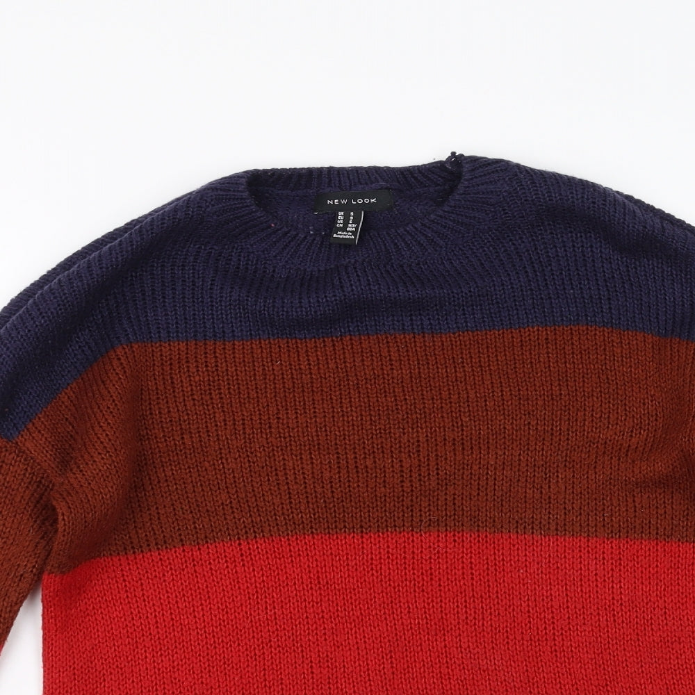 New Look Womens Multicoloured Striped  Pullover Jumper Size S