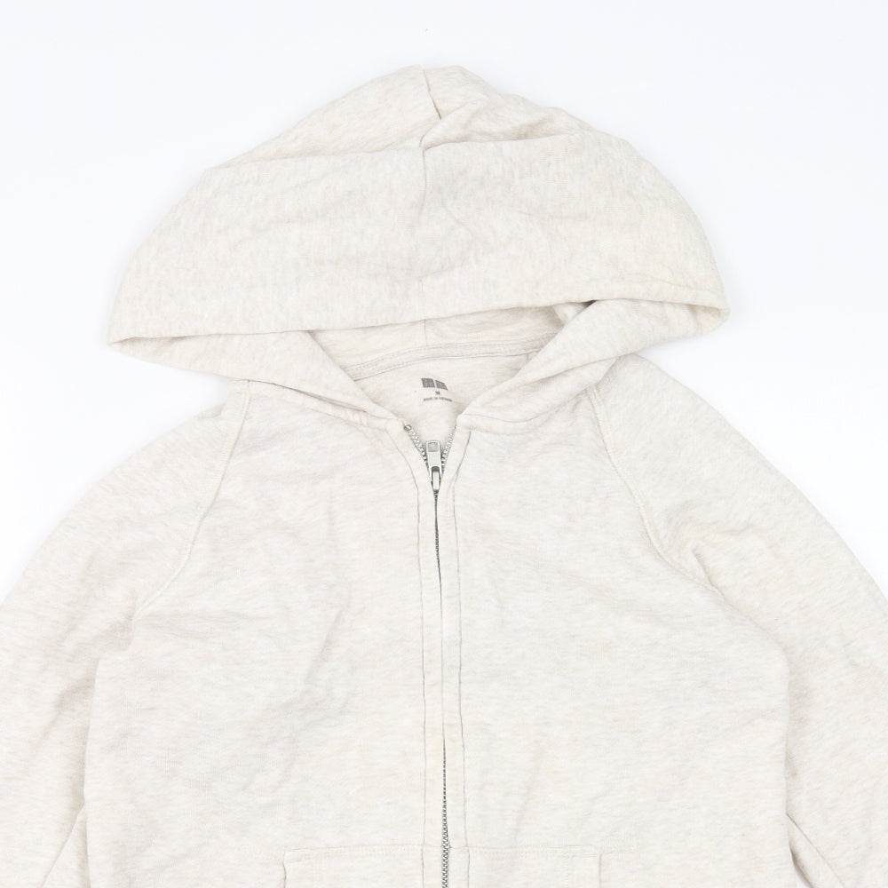 Uniqlo Womens Beige   Full Zip Hoodie Size M