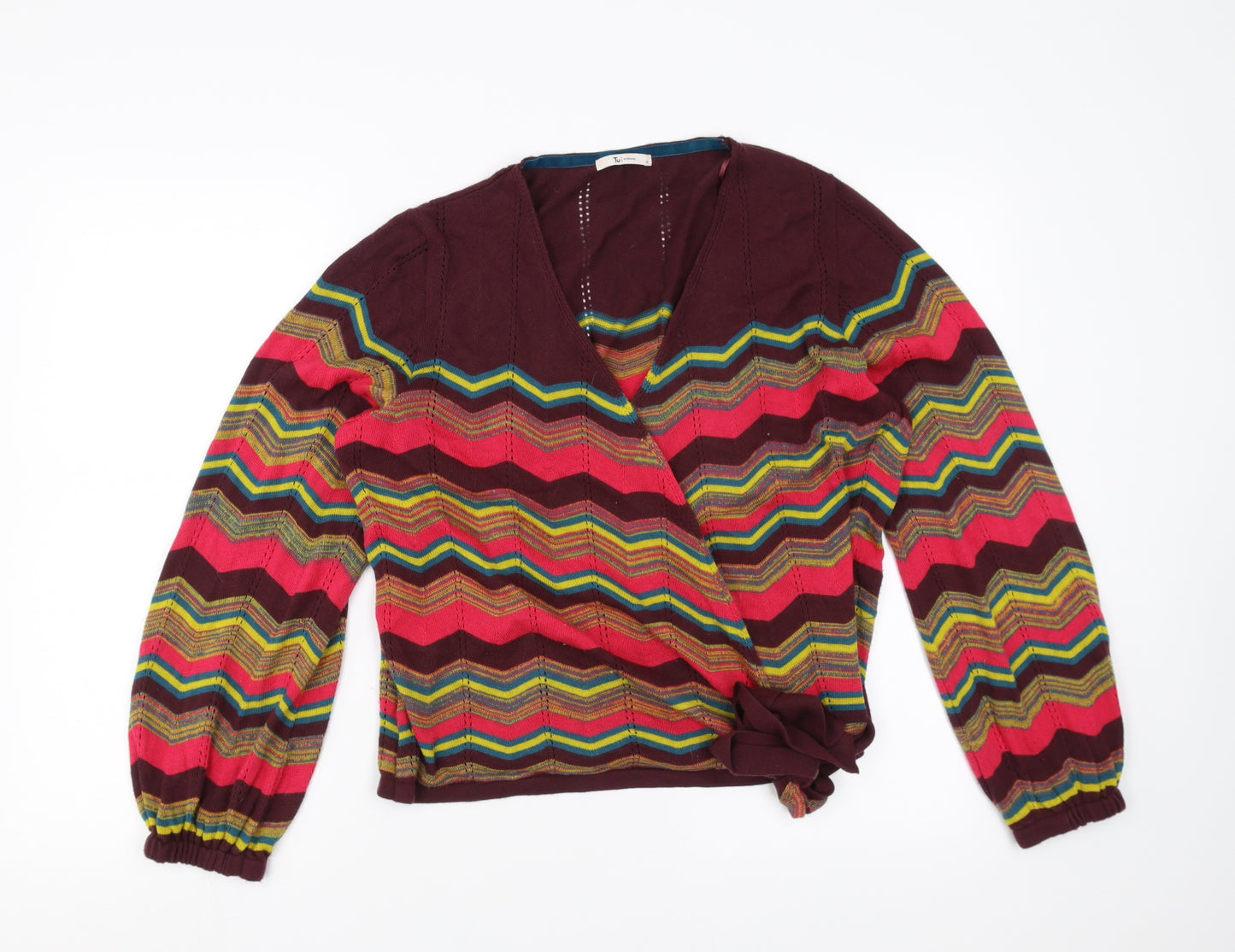 Sainsburys Womens Multicoloured Striped  Cardigan Jumper Size 18