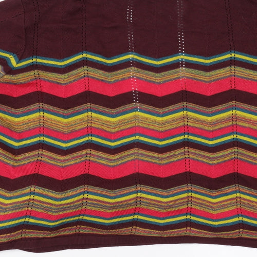Sainsburys Womens Multicoloured Striped  Cardigan Jumper Size 18