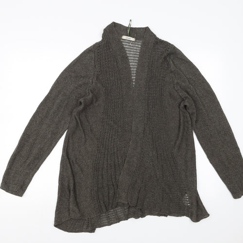 Marks and Spencer Womens Brown   Cardigan Jumper Size 18
