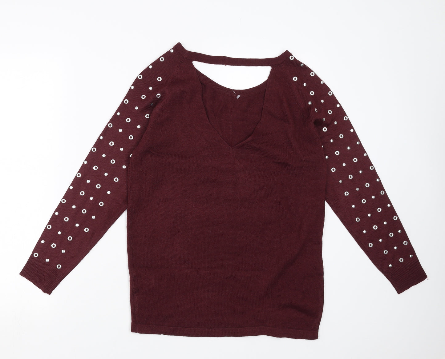 BE YOU Womens Purple   Pullover Jumper Size 12