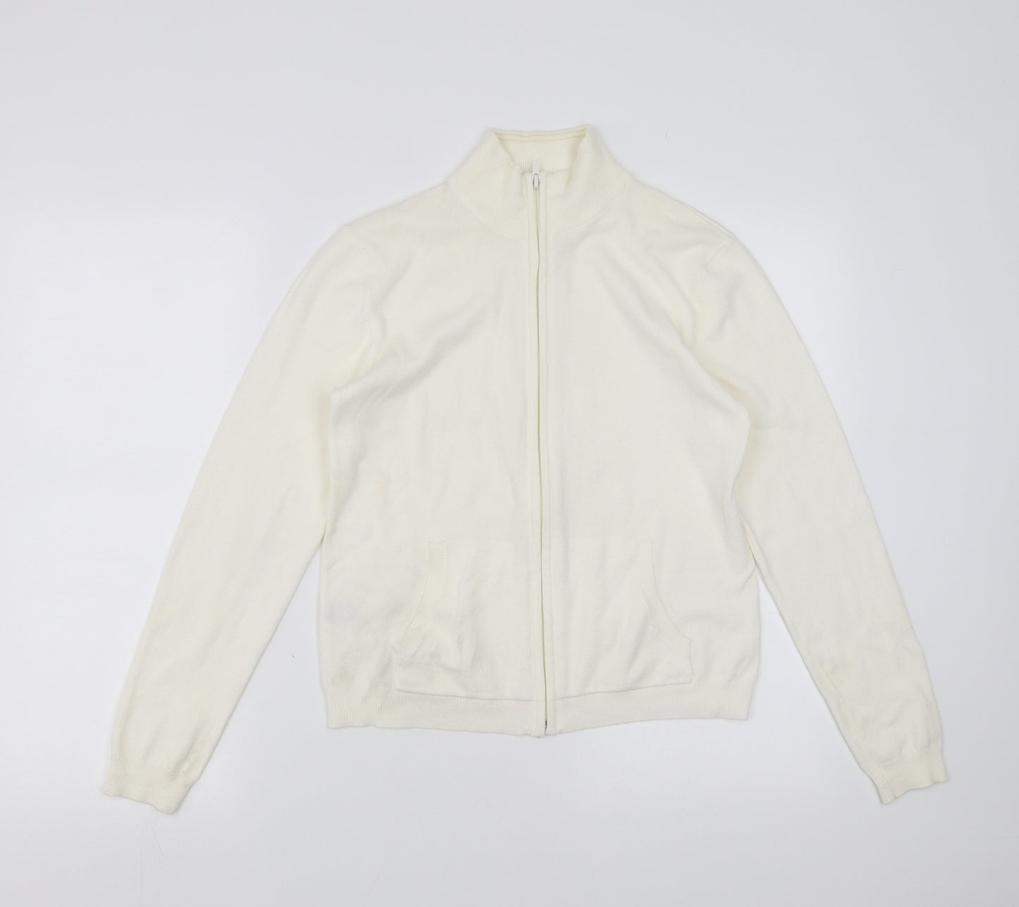 Papaya Womens White   Cardigan Jumper Size 12