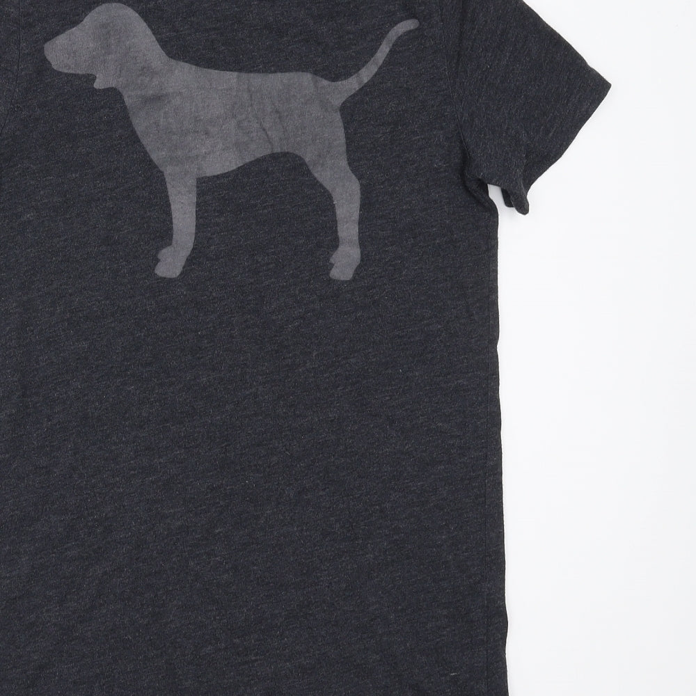 Victoria's Secret Womens Grey   Basic T-Shirt Size XS  - dog