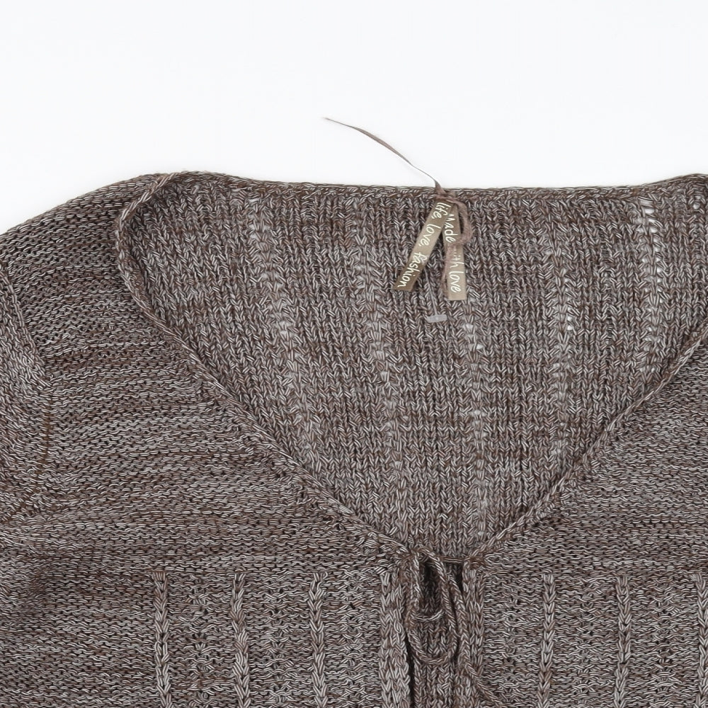 Evie Womens Brown   Cardigan Jumper Size 14