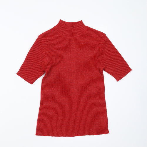 bonmarche Womens Red   Pullover Jumper Size S  - glittery