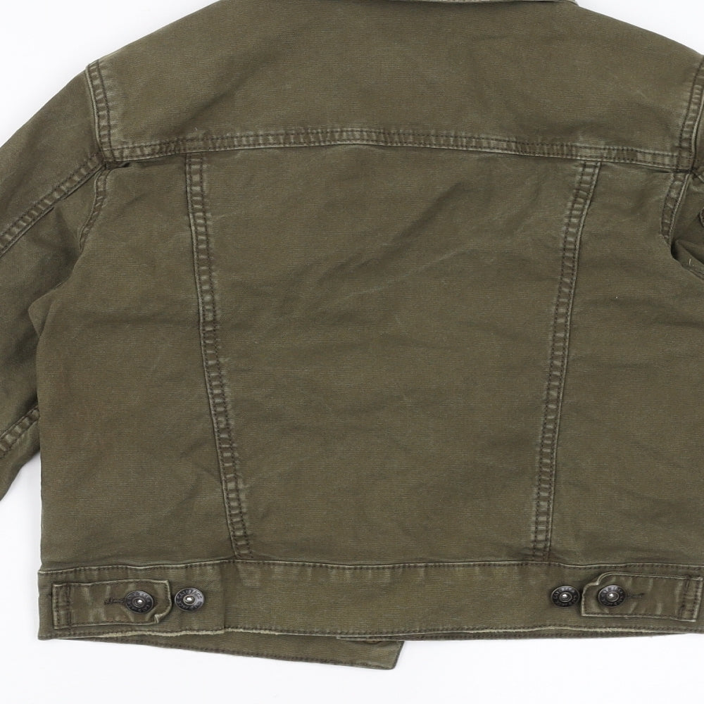 CAT&JACK Womens Green  Denim Jacket  Size 8