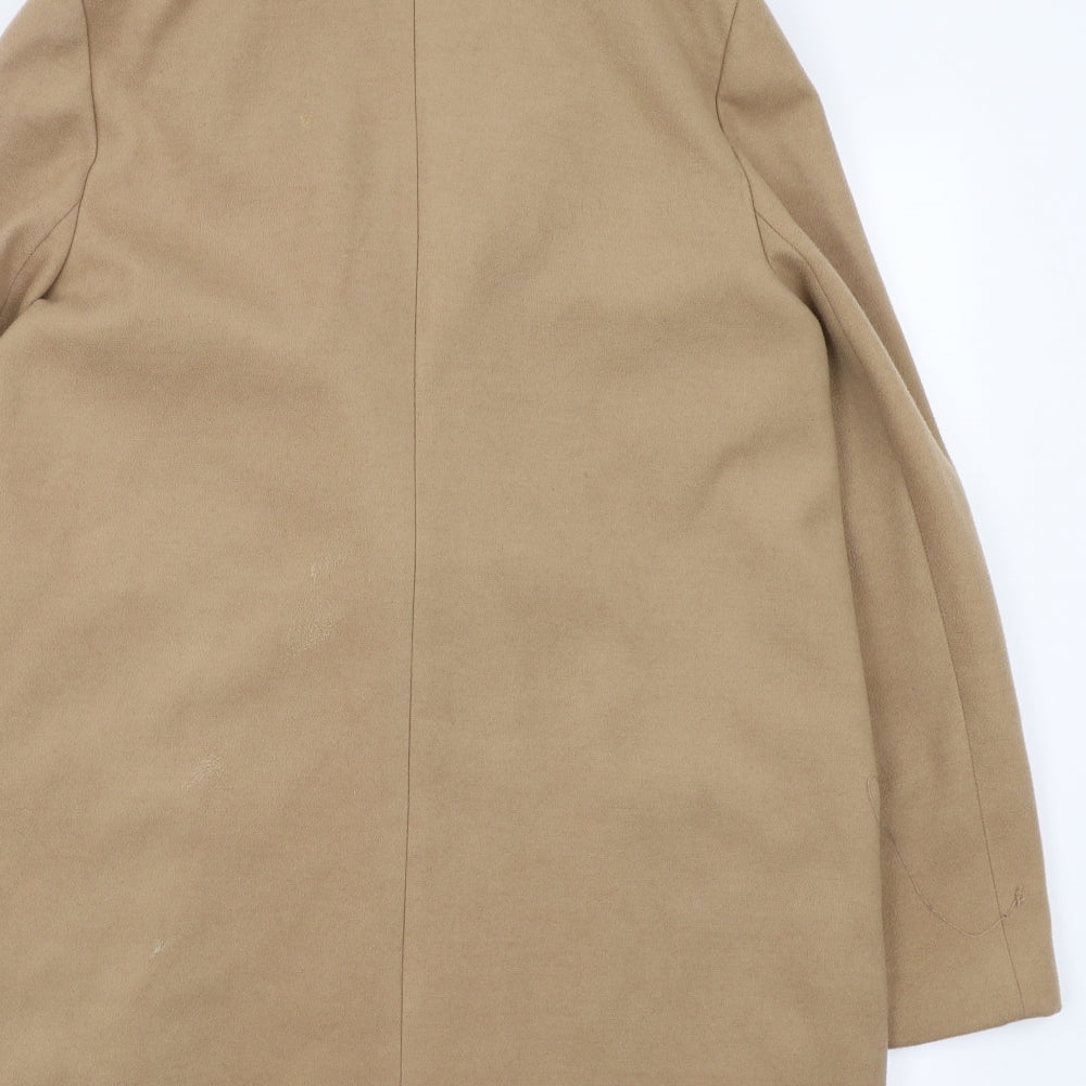 Primark Womens Beige   Jacket Coat Size 12  - fur trim