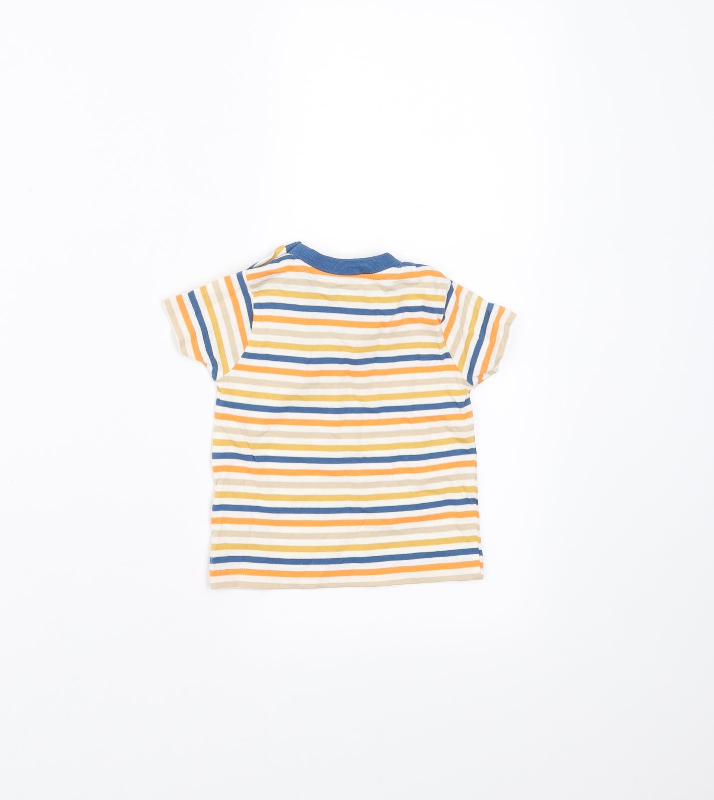 Nutmeg Baby Multicoloured Striped  Basic T-Shirt Size 0-3 Months