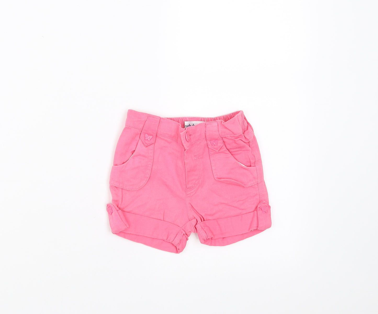 Earlydays Girls Pink   Cropped Trousers Size 6-9 Months  - shorts
