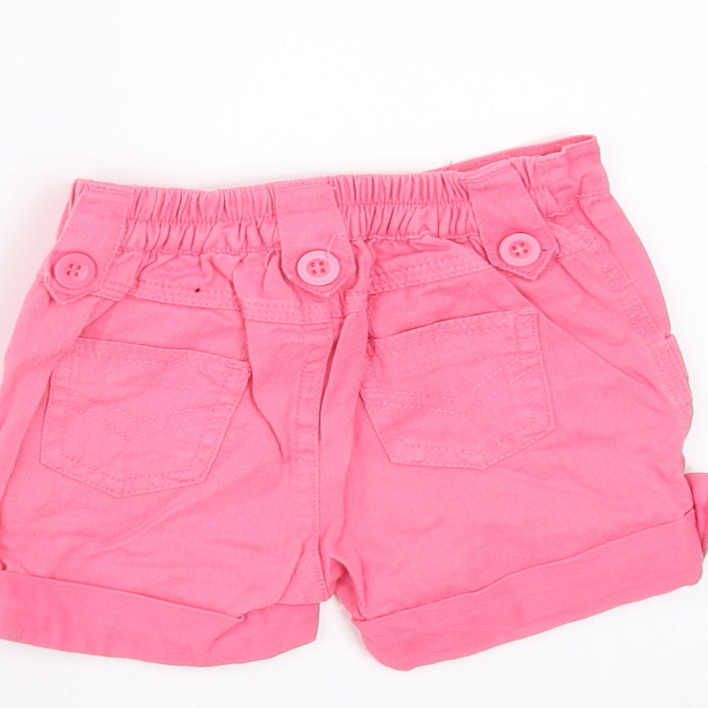 Earlydays Girls Pink   Cropped Trousers Size 6-9 Months  - shorts