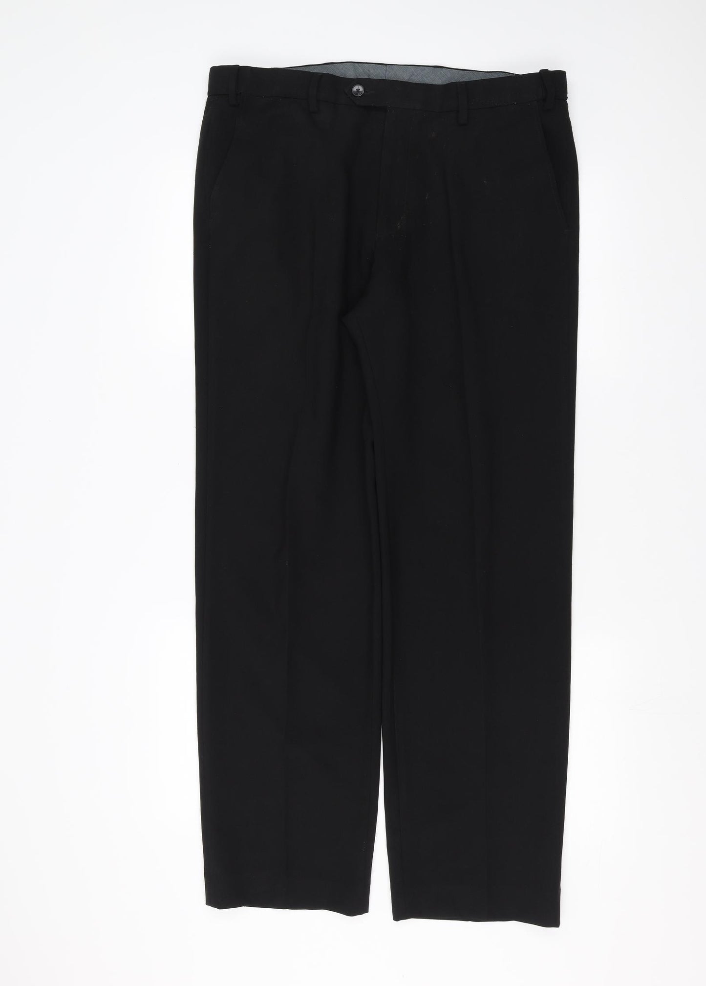 Marks and Spencer Mens Black   Trousers  Size 36 in L31 in