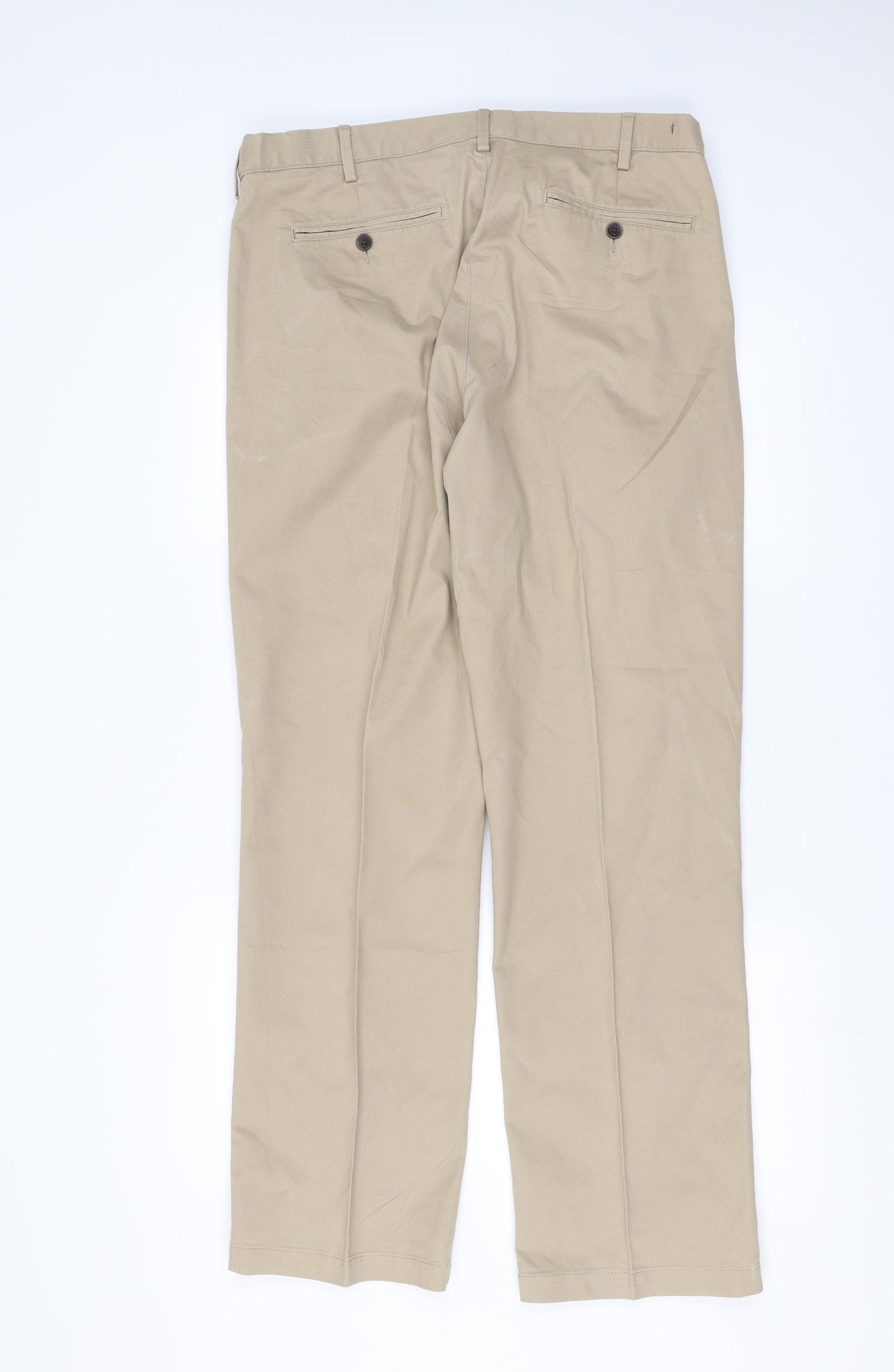 Marks and Spencer Mens Beige   Trousers  Size 38 in L31 in