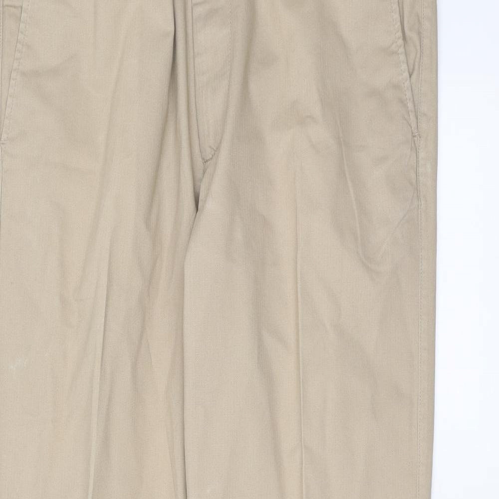 Marks and Spencer Mens Beige   Trousers  Size 38 in L31 in