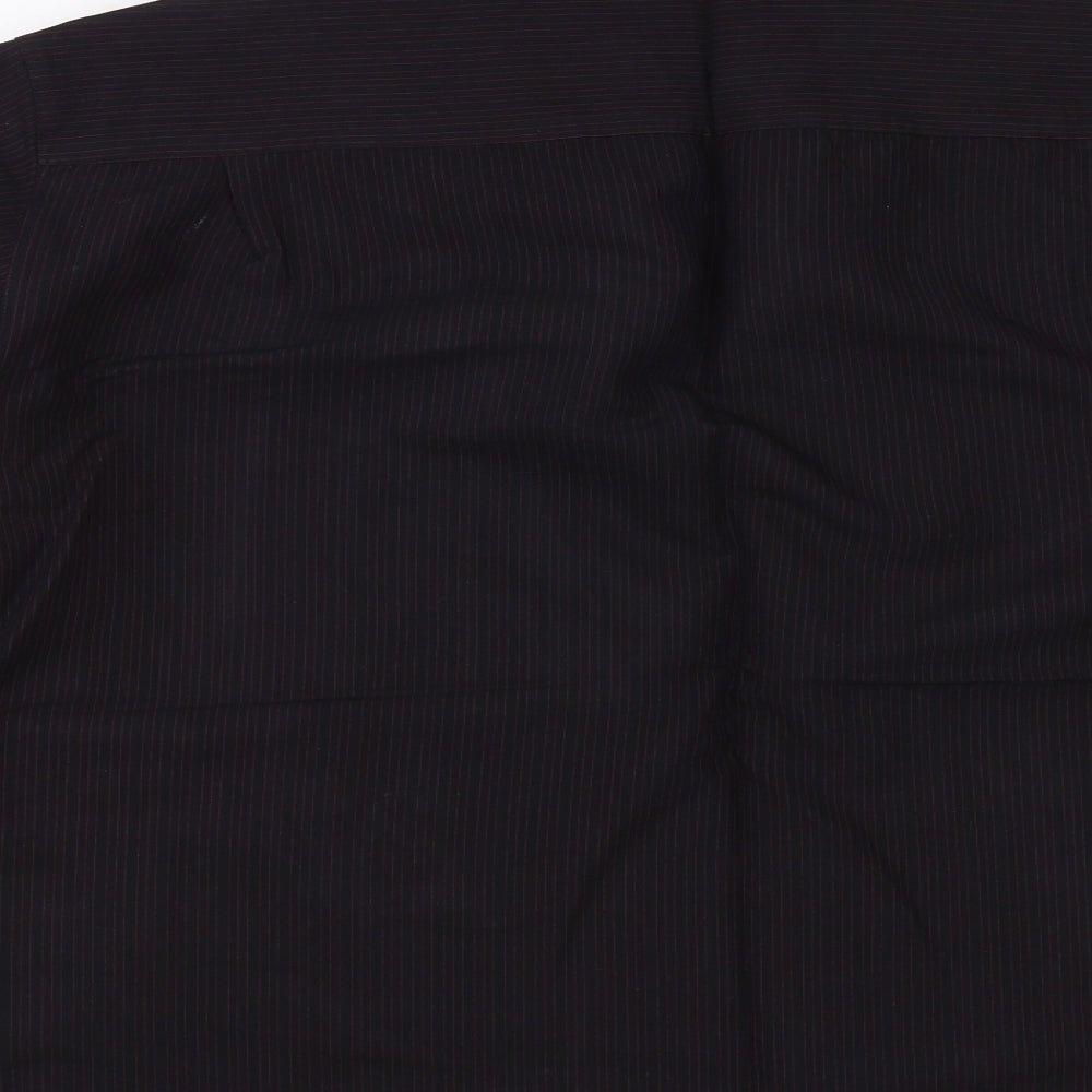 Marks and Spencer Mens Purple Striped   Button-Up Size M  - Soft Touch