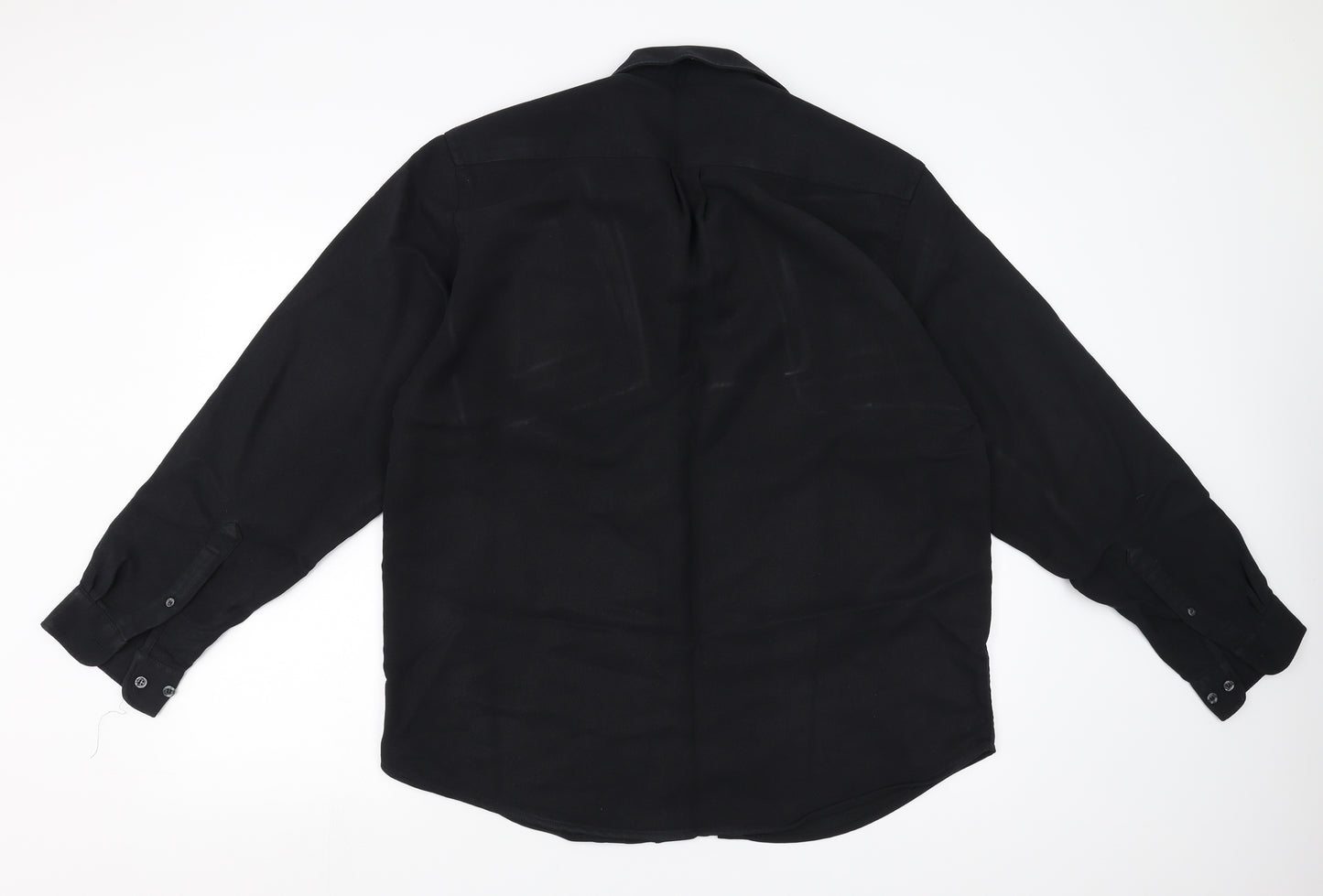 Marks and Spencer Mens Black    Button-Up Size M